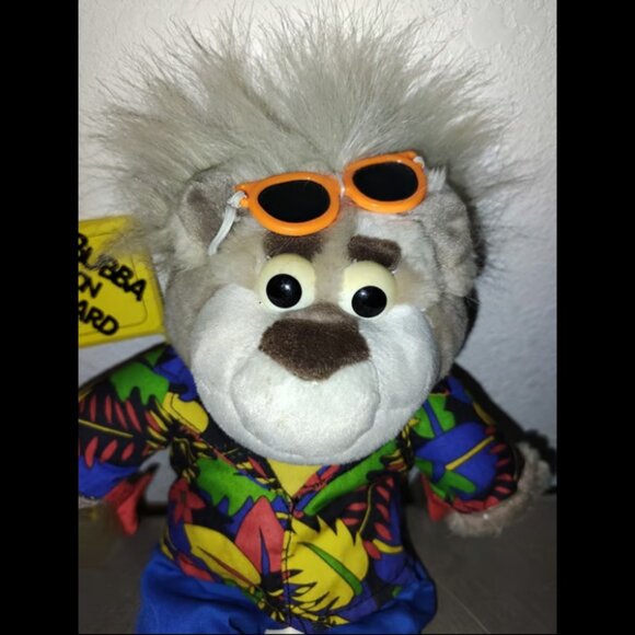 BUBBA ON BOARD Window Auto Hanger MATTEL VINTAGE 1998 Talking Bear 13 inch Plush - Picture 2 of 9